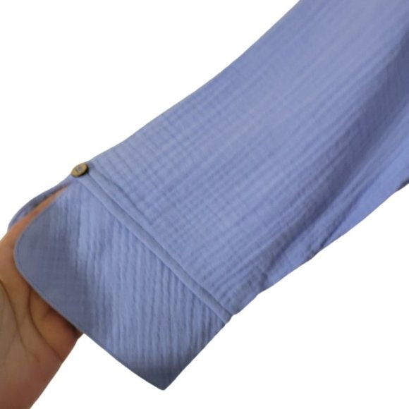 𝅺Fortrop tunic blouse V neck Light Cotton - Picture 3 of 7